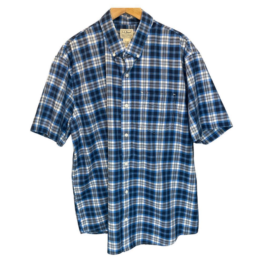L.L.Bean Traditional Fit Plaid Shirt XL-REG